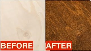 Staining Birch Plywood  Quick Tip [upl. by Annod475]