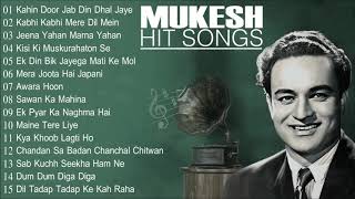 The Melodious  Mukesh Hit Song  Old Bollywood Hits  Mukesh Special  JUKEBOX [upl. by Xanthe]