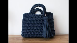 Easy crochet handbag tutorial classic version Klasyczna torebka na szydełku [upl. by Vil317]