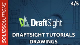 DraftSight Tutorials  Creating Drawings [upl. by Tertius]