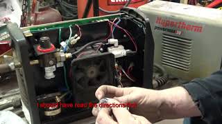 Hypertherm Powermax air leak repair [upl. by Einnok]