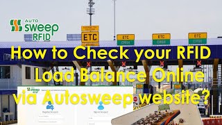 Autosweep RFID  Balance Inquiry and SOA Online  StepByStep [upl. by Tim266]