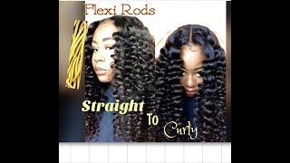 Straight To Curly Using Flexi Rods [upl. by Harlin]