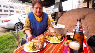 South American Food  EXOTIC DELICACY in Cusco Peru  Peruvian Food Tour [upl. by Kotto834]