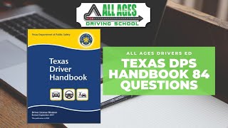 Texas DPS Drivers Handbook 84 Questions with Answers 2023 [upl. by Charisse873]