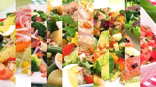 10 recetas de ENSALADAS fáciles y RAPIDAS de hacer [upl. by Neerak]