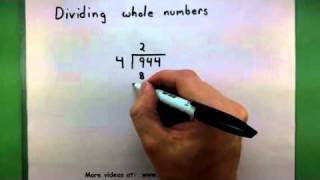 Basic Math  Dividing whole numbers [upl. by Atiuqad]