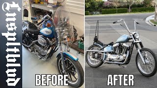 Building a Sportster Chopper in 12 minutes [upl. by Genevieve]