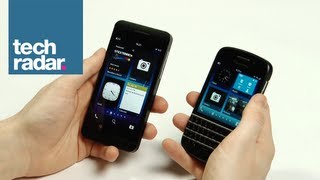 BlackBerry Z10 vs Q10 Comparison Review [upl. by Loseff]