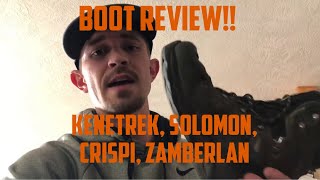 Boot review Crispi  Kenetrek solomon zamberlan what is the best [upl. by Laiceps]