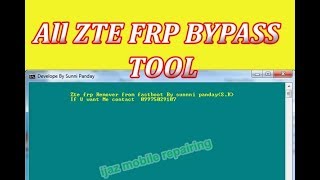 All Zte frp bypass tool with fastboot mode  zte frp removal tool latest 2019 [upl. by Ylam887]