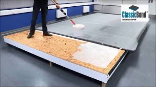 How to install an EPDM Flat Rubber Roof ClassicBond [upl. by Aelsel]