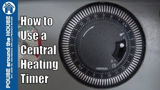 How to useset a central heating timer Combi boiler mechanical timer Baxi Duo Tec [upl. by Ahsiela898]