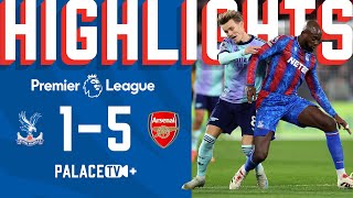 Premier League MATCH HIGHLIGHTS  Crystal Palace 15 Arsenal [upl. by Anaz]