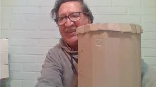 COMO HACER UN TAMBOR CON CAJAS DE CARTON Y BOLSA DE PLASTICO [upl. by Nivrad748]