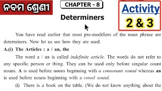 Determiners Class 9 English grammar chapter 8 discussion by Prachi mam [upl. by Jacobah213]