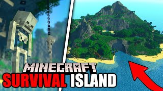 I Built a SURVIVAL ISLAND in Minecraft [upl. by Ednalrim]