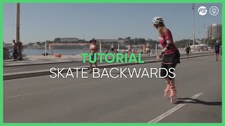 How to skate BACKWARDS Inline skating tutorial [upl. by Zina135]