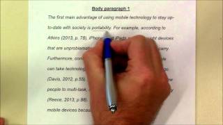 How to write a body paragraph [upl. by Ykcin230]