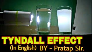 Tyndall Effect Experiment  In English [upl. by Nottnerb]