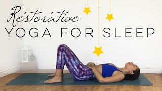 Yoga For Sleep And Relaxation  Restorative Yoga [upl. by Allesor623]