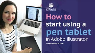 How to use a graphics tablet with Adobe Illustrator Getting started guide [upl. by Auqinihs215]