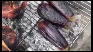 How to Make Delicious BBQ Eggplant Aubergine Salad  BBQ Melitzanosalata [upl. by Annmarie]