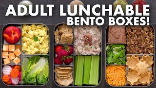 Bento Box Lunch Ideas for Work amp School – Adult LUNCHABLES [upl. by Natrav429]