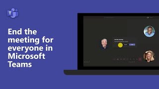 How to end a meeting for everyone in Microsoft Teams [upl. by Relyat]