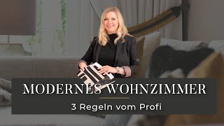 Modernes Wohnzimmer  Mit 3 einfachen Regeln zum WohlfühlZuhause Interior Design Tutorial [upl. by Zacarias325]