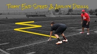 Tight End Speed and Agility Drills [upl. by Ylrebnik]