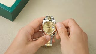 How to set your Rolex Datejust 41 [upl. by Naerad238]