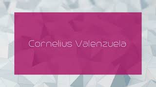 Cornelius Valenzuela  appearance [upl. by Kiefer]