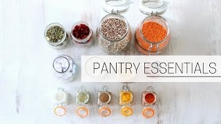 PANTRY ESSENTIALS »  printable grocery shopping list [upl. by Eedyaj]