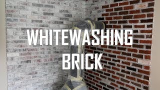 HOW TO WHITEWASH BRICK [upl. by Witherspoon]