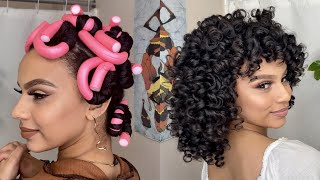 Heatless Flexi Rods  NightMorning Routine [upl. by Dunc789]