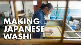 How Traditional Japanese Washi Paper is Made [upl. by Dedie826]