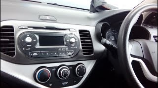 Kia Picanto 2011 onwards radio removal guide  refit  part numbers [upl. by Burnside198]