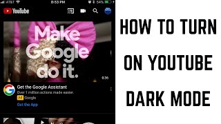 How to Turn On YouTube Dark Mode [upl. by Anneres]