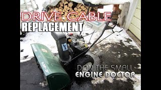 HOWTO Replace The Drive Cable On A Snowblower [upl. by Willie]