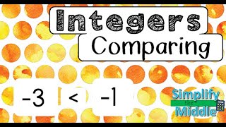 Comparing Integers Video Lesson [upl. by Yrollam144]