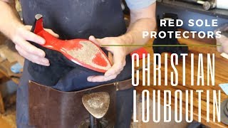 How To Protect Your Louboutin Heels  Adding Sole Protectors [upl. by Sirama]