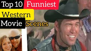 Top 10 Funniest Western Movie Scenes [upl. by Wester]