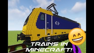 Trains  Minecraft Immersive Railroading [upl. by Admama]