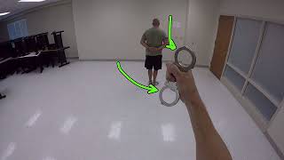 Department of Criminal Justice Training DOCJT Standing Handcuffing [upl. by Oicnedif]