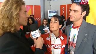 MarieFrance Dubreuil amp Patrice Lauzon Olympics 2006 AccidentFall Interview [upl. by Eldwin]