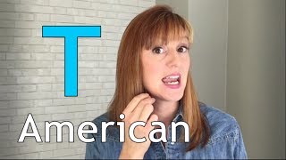 American Accent Training  American T  Flap T [upl. by Atiuqam629]