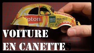 Fabriquer une voiture en canette  2cv can homemade [upl. by Aikas]