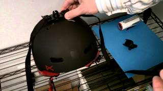 Action Cam Helmet Mounting Step by Step Tutorial [upl. by Enneibaf]