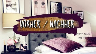 Schlafzimmer Dachschräge einrichten  Schlafzimmer Update enthält Werbung Wohnprinz [upl. by Alban]